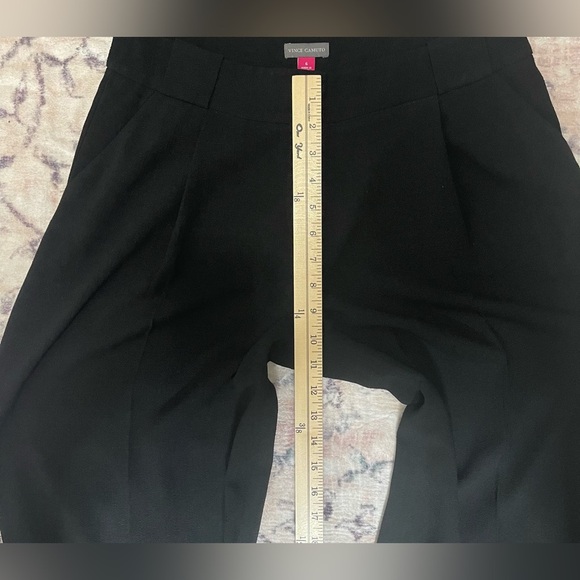 Vince Camuto Wide Leg Pleated High Waist Culottes Women's Size 6 Black - Picture 8 of 9